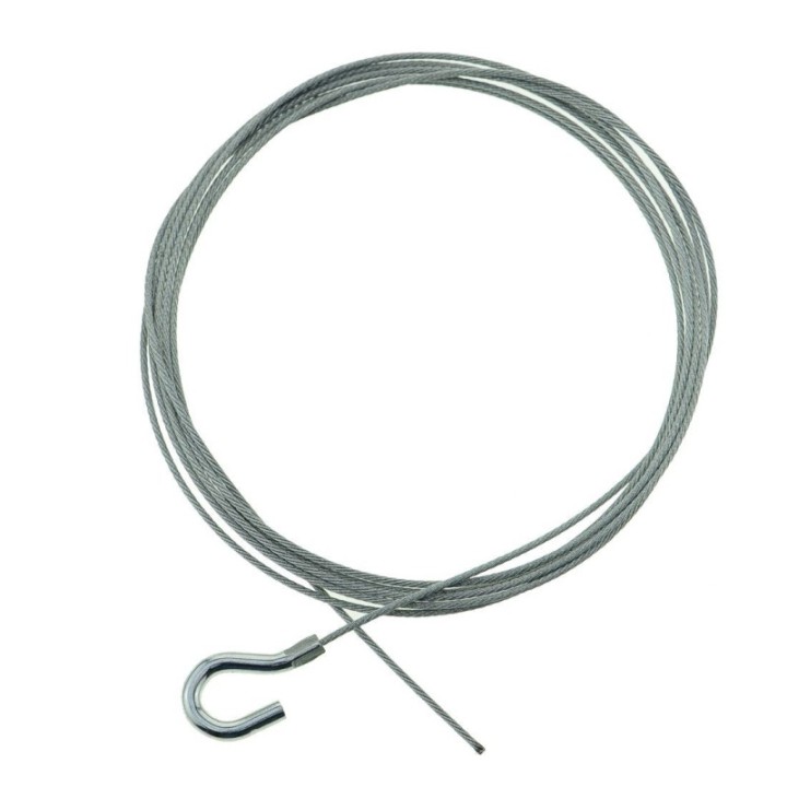 GeckoTeq 1,5mm Stålwire med krog - 2 meter