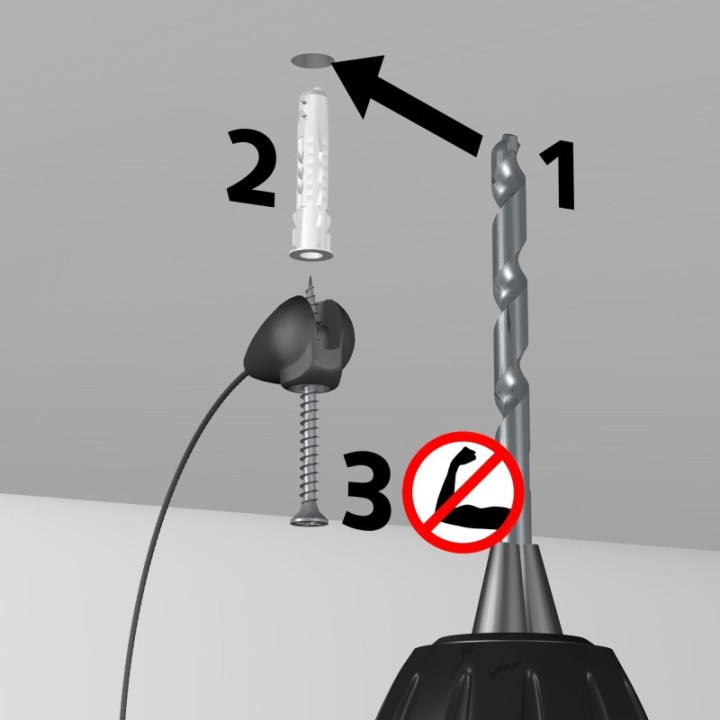 Artiteq Uni Hanger taknock - per st