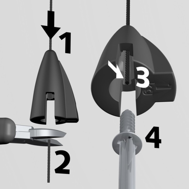 Artiteq Panel Grip materialen klem voor panelen tot 4mm