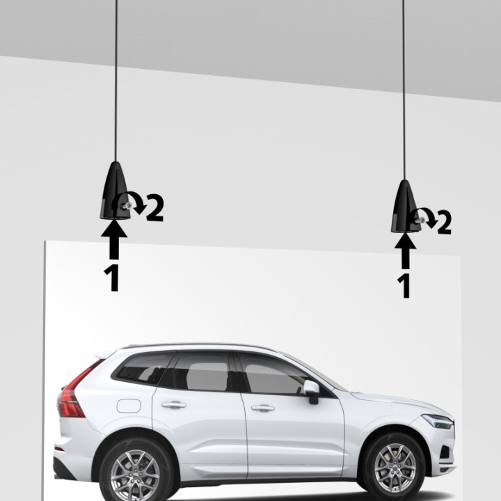 Artiteq Panel Grip materialklämma för paneler upp till 4mm - utan vajer