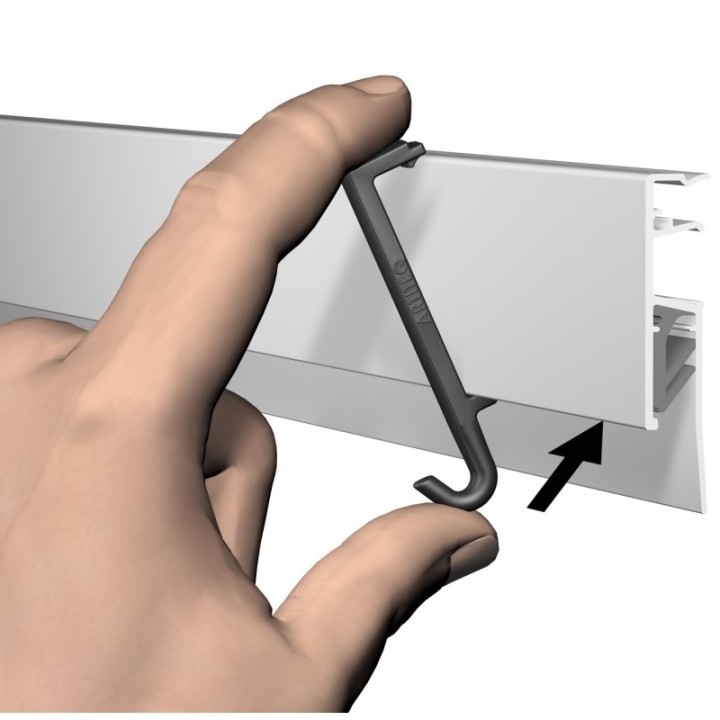 Artiteq Info Rails Clip Hanger 1kg - en 2 colores