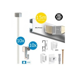 AT Click Rail White Budget Pack - 15 meters