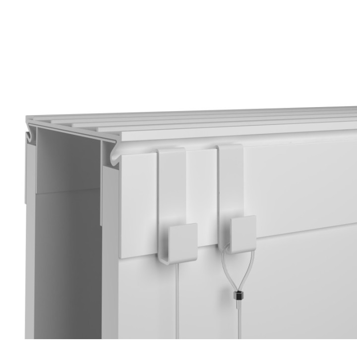 GeckoTeq Gancio per parete divisoria 4kg - 35x8x10x11mm