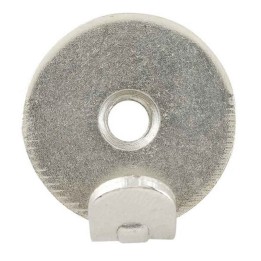 GeckoTeq Heavy Duty wall hooks 1 hole nickel plated