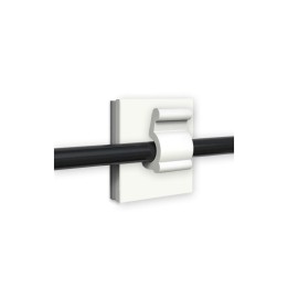 GeckoTeq Zelfklevende kabelhaken – Nylon wit (prijs per 2 stuks)
