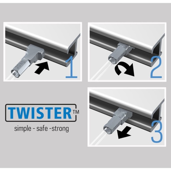 Artiteq 2mm Twister Rod in 2 colori - 200cm