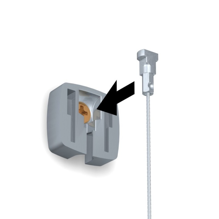 Artiteq Uniq Hanger 1,0 mm stålwire og mikrokrog (sæt)