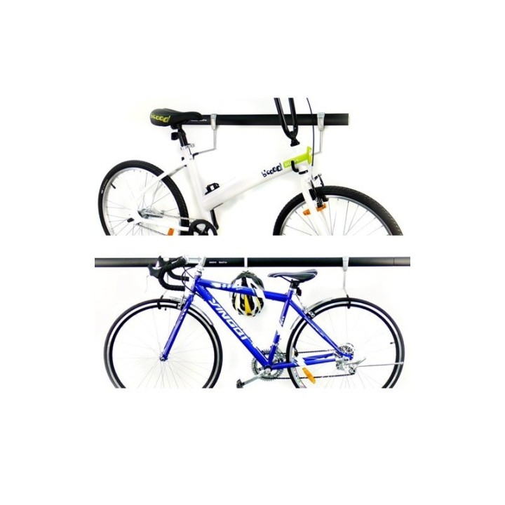 Sistema di sospensione per bicicletta GeckoTeq - Gancio per bicicletta orizzontale 2 pezzi GSH12