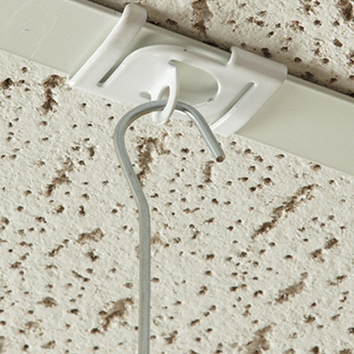 Gancio da soffitto doppio GeckoTeq - Confezione da 50 pezzi