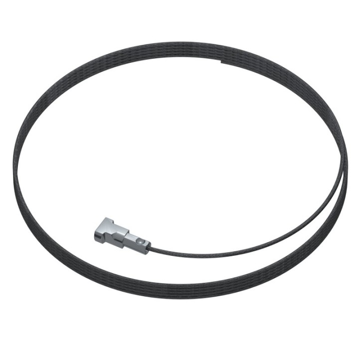 Artiteq 1.0mm Twister Filo d'acciaio nero 150cm
