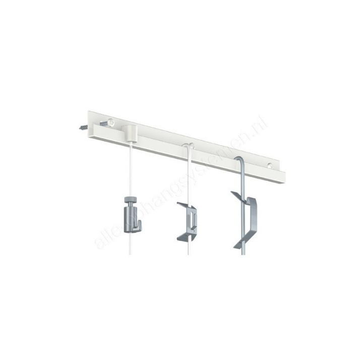 Artiteq 2mm U-Top Rod rostfritt stål - färg vit