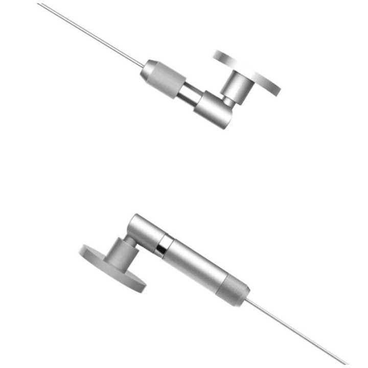 GeckoTeq Cable de tensión Juego de cables de acero de 1,8 mm - 3 metros con tornillos y tacos