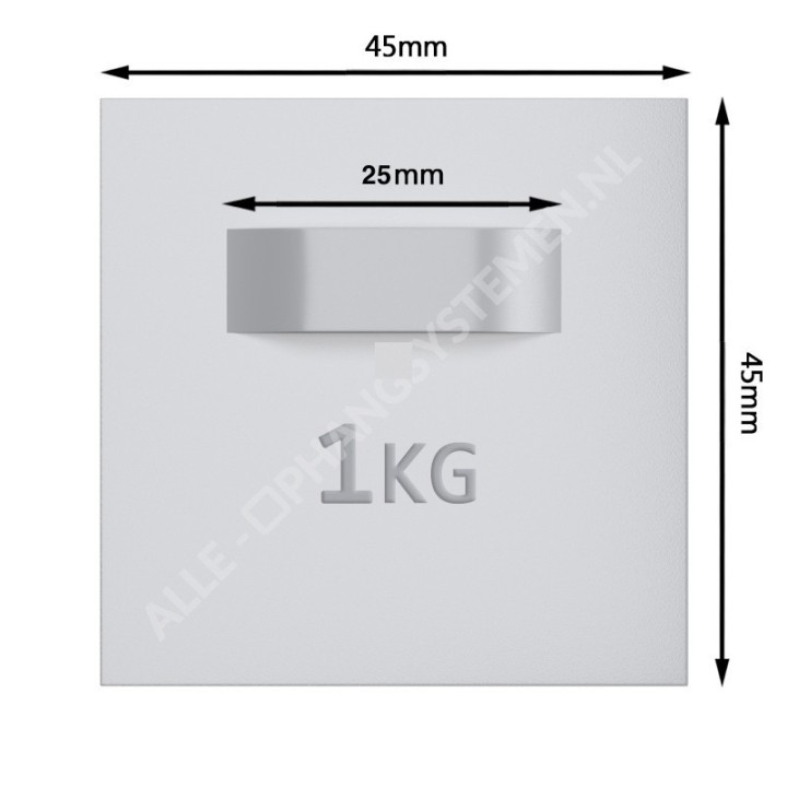 GeckoTeq Zelfklevende DiBond Glas Forex Spiegel Hanger- per 1