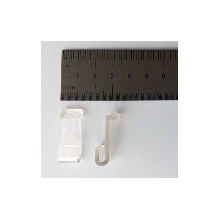 STAS Skiljeväggskrok - PE Transparent Planeffekt