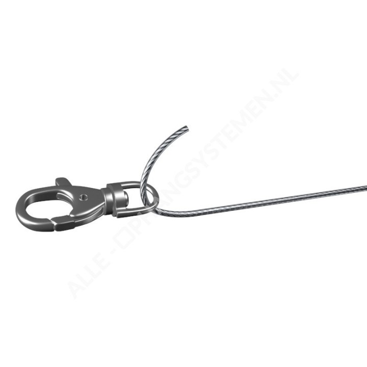 GeckoTeq Closed Musketon Hook med sikkerheds- og twistfunktion