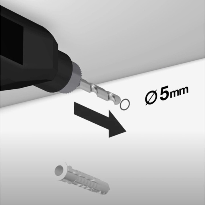 GeckoTeq Universel Wall Plug - 5mm
