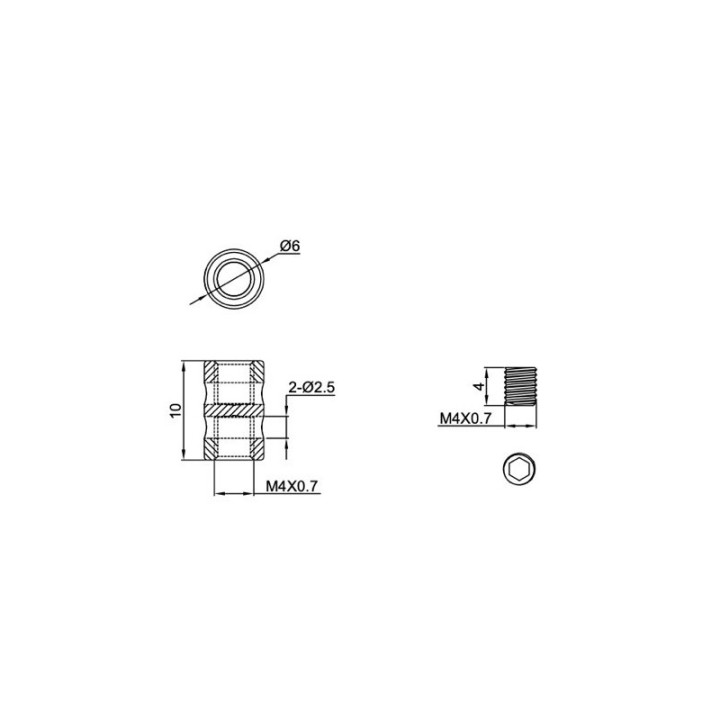 GeckoTeq Loop Maker - 10kg (avec 2 vis Allen) - clé Allen incluse