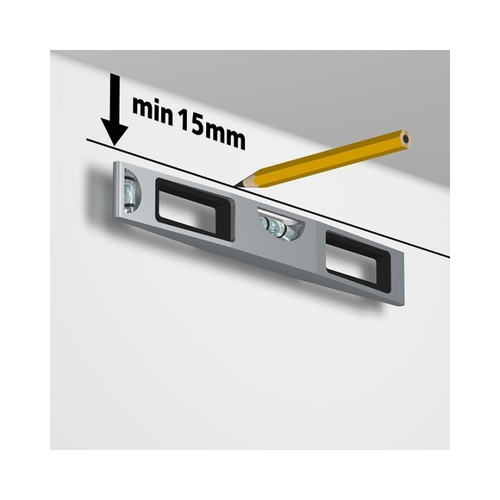 Artiteq Contour Rail Click & Connect -seinäteline