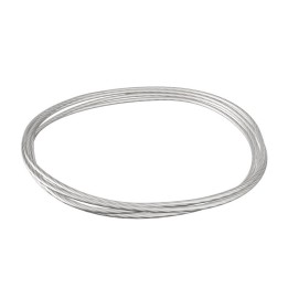 GeckoTeq Stahldraht 1,5mm Weiß - nicht verknotbar - pro 2 Meter