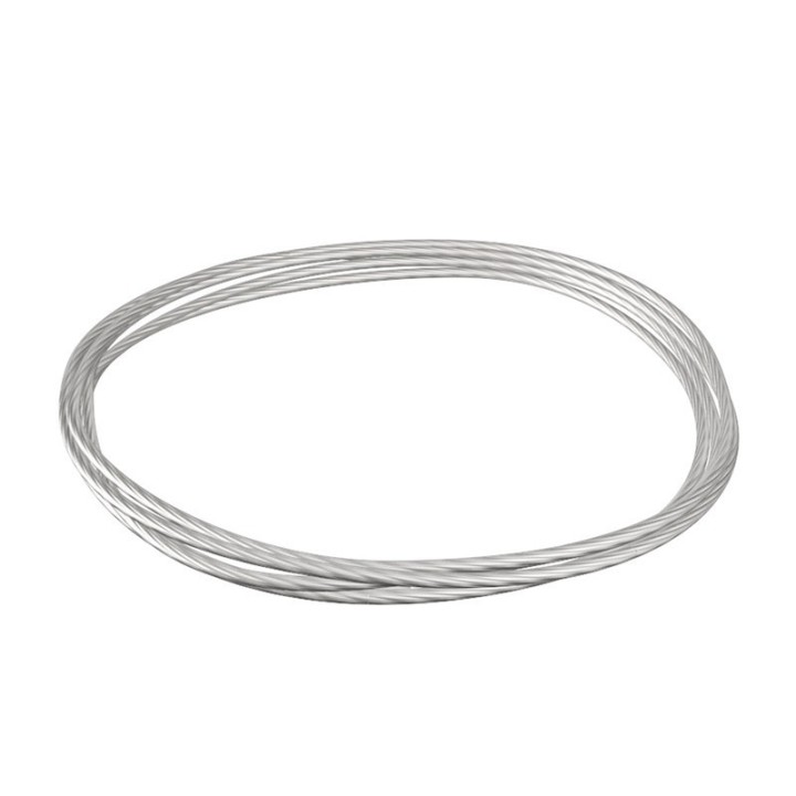 GeckoTeq Filo d'acciaio 1,5mm Bianco - non annodabile - per 2 metri