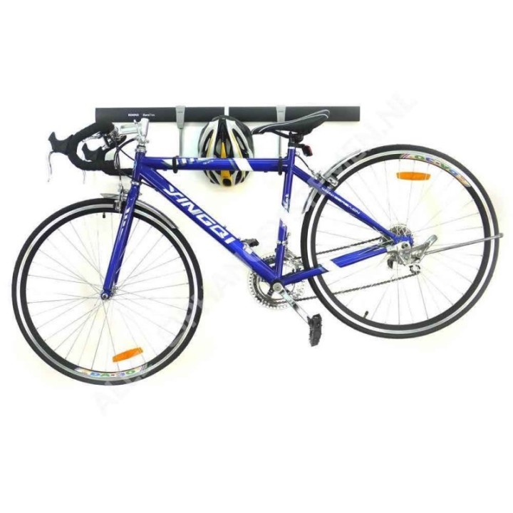 GeckoTeq Fiets Ophangsysteem Set voor 1 Fiets & 2 Helmen - GSH118