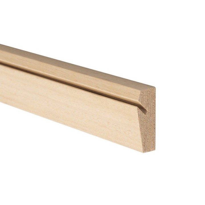 Riel de pared STAS Riva listón lateral de madera 200 cm