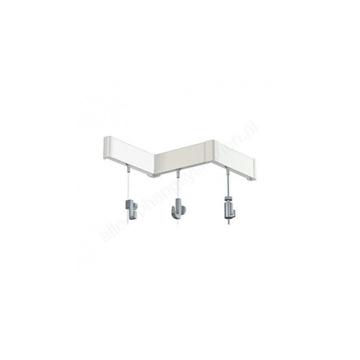 Artiteq Click Rail Set in white 200cm - 20kg