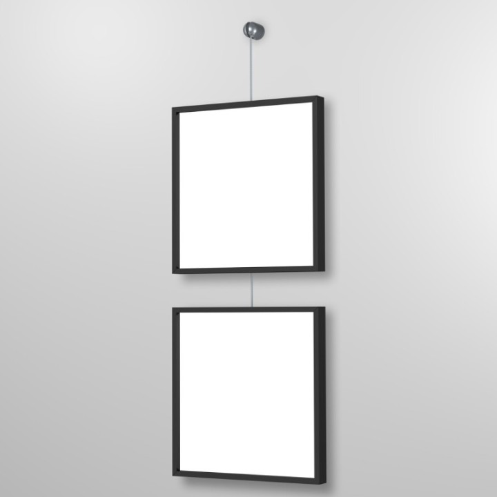 Nylig H200 solo bøjle + H100 krog - 20 kg + 200 cm stålwire (sæt)