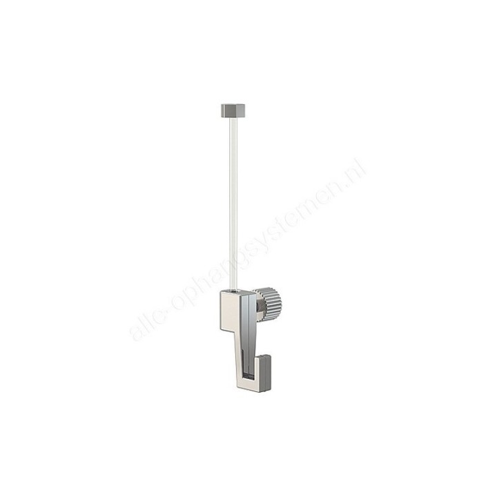 Gancho Mini Artiteq - 4kg + Alambre Perlon con Deslizamiento - 150cm (Juego)