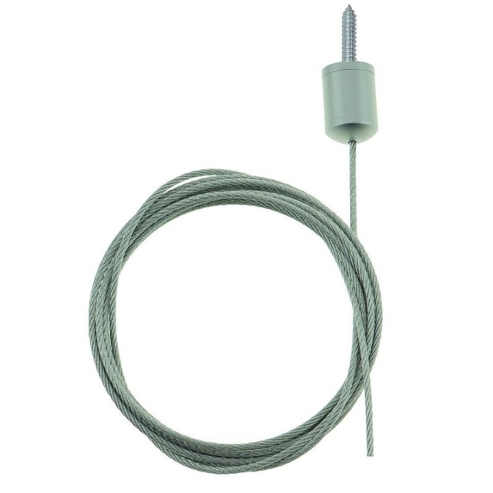 GeckoTeq Kugel Deckenanker-Kabelsystem mit selbstsichernder Klemme 6 mm - 10kg