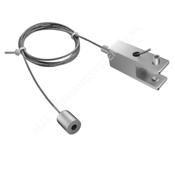 GeckoTeq Sistema di cavi con camma a soffitto autobloccante 12 mm - 15 kg
