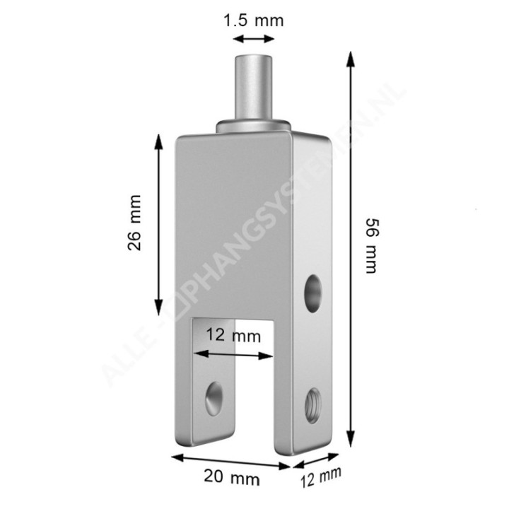 GeckoTeq Sistema di cavi a camma a soffitto autobloccante 12 mm - 20 kg