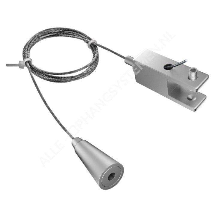 Samozamykający sufitowy system krzywkowy GeckoTeq 12mm - 20kg