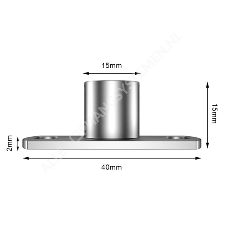 GeckoTeq Deckenhalterung Nickel - 25kg