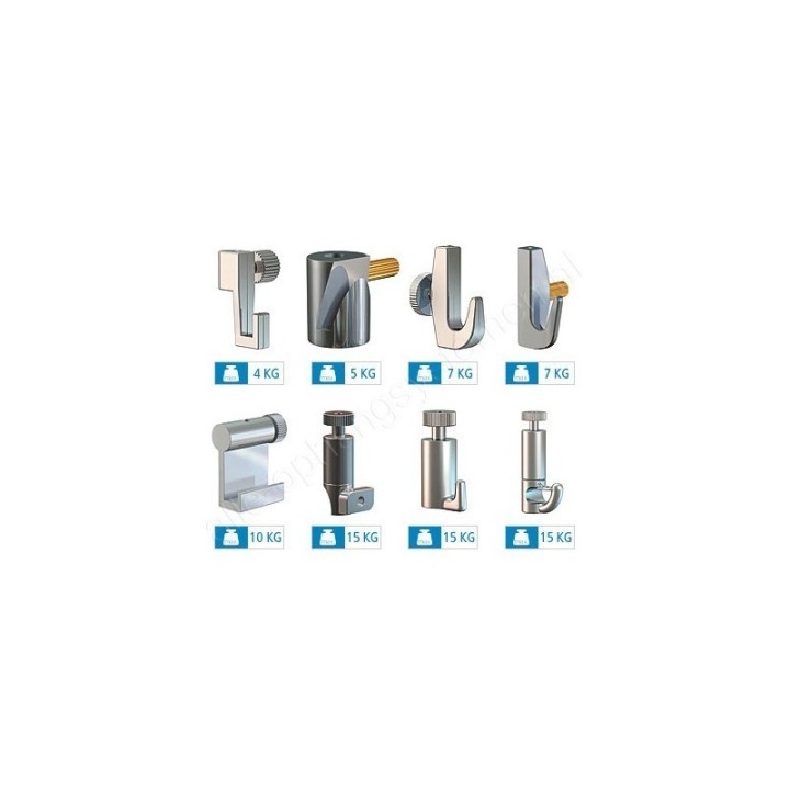 Artiteq Gancio a cricchetto di sicurezza autobloccante - 15 kg