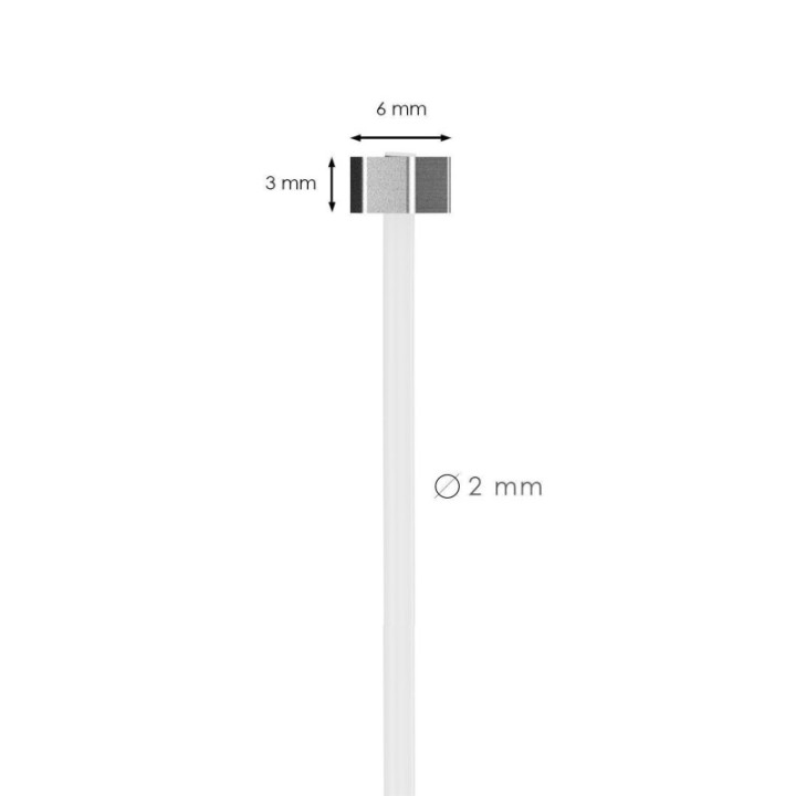GeckoTeq 2,0mm Perlon Draht mit 6-seitigem Gleitschirm