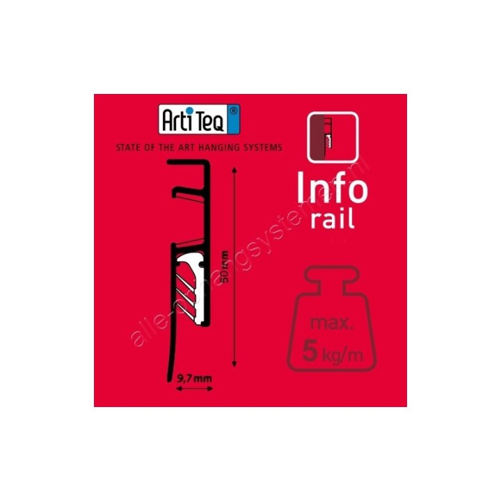 Artiteq Info Rail Magnetico - 200 cm