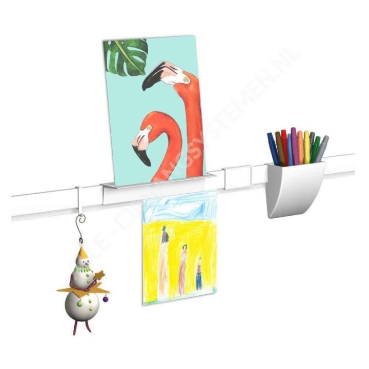Artiteq Info Rail Support Clip - i 2 färger