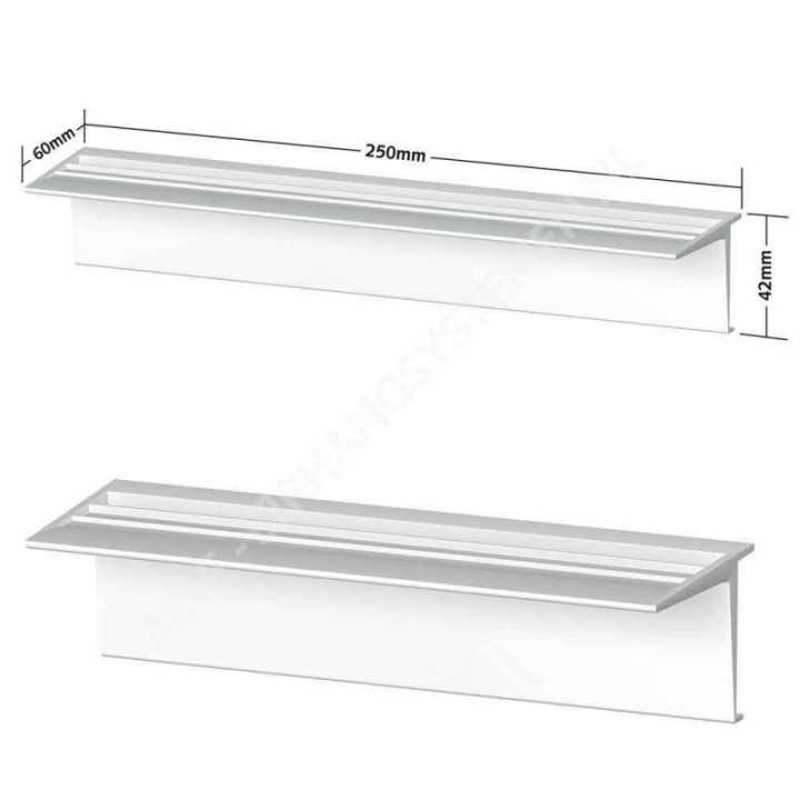 Artiteq Info Rail Support Clip - i 2 färger