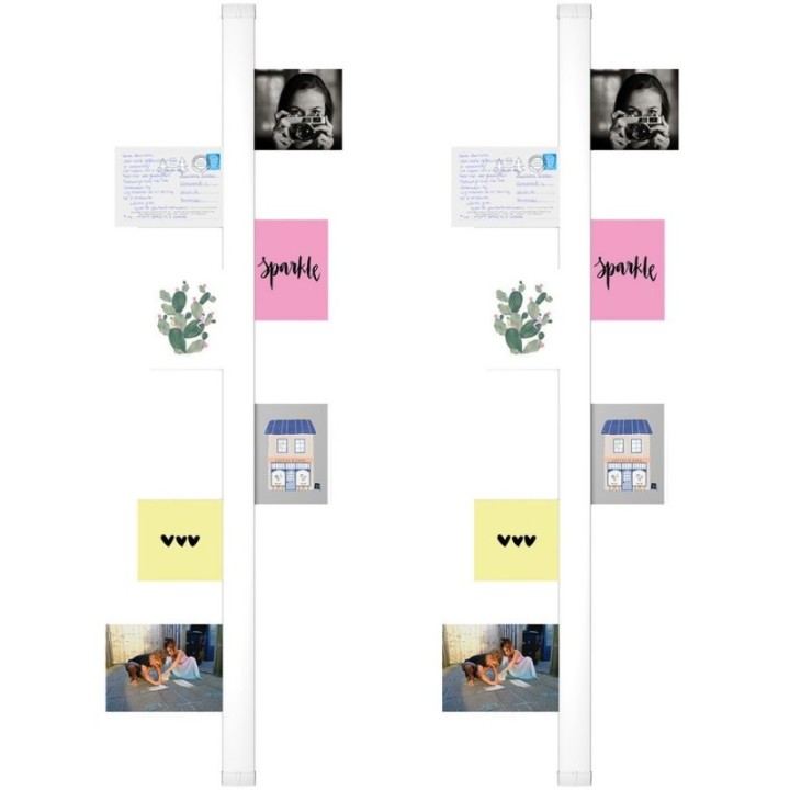 Artiteq Card Rail vit (inkl. gavlar och monteringsmaterial)