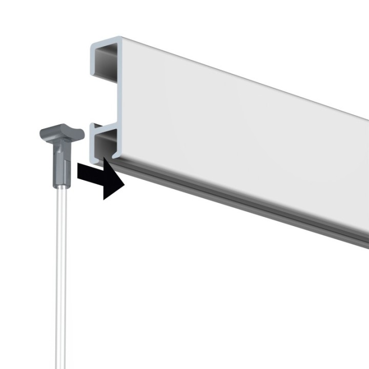 Artiteq 2,0 mm Perlondraht mit massivem Schieber - 20 kg