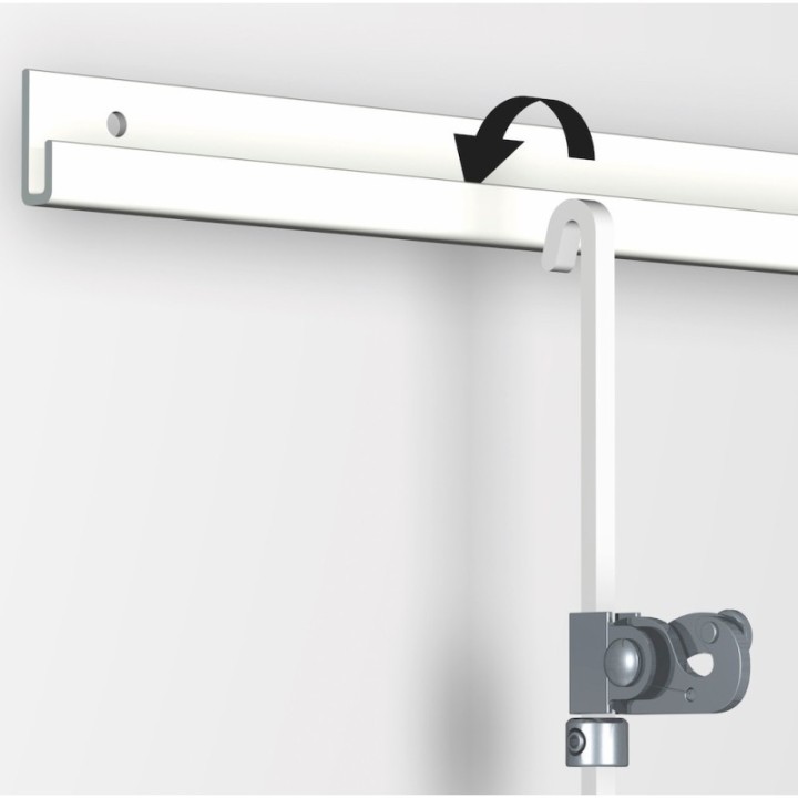 Artiteq Anti-Diebstahl-Klemmhaken 4x4mm staal - 60kg