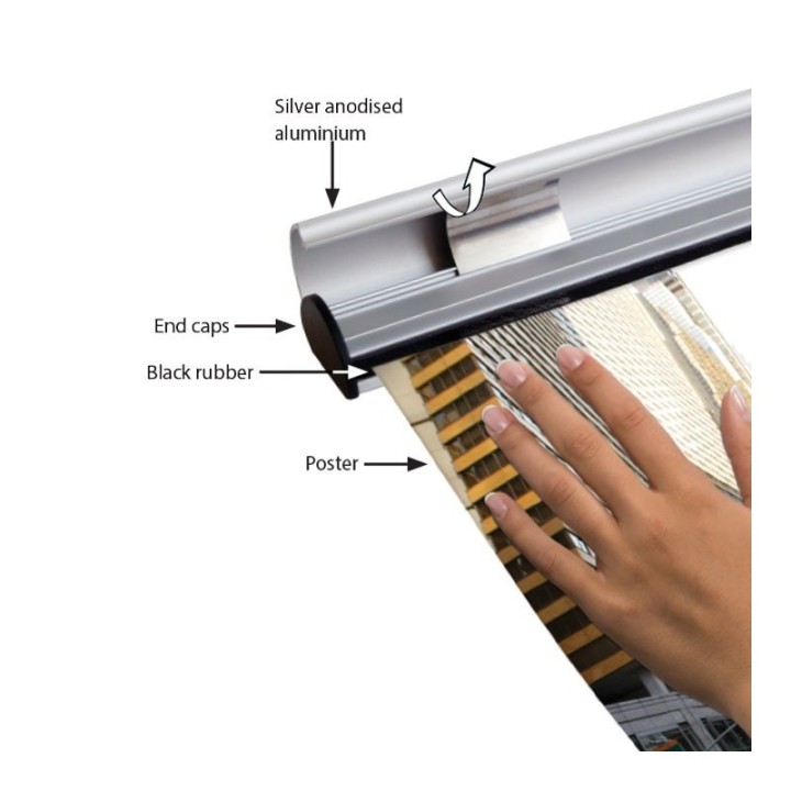 GeckoTeq Aluminium Poster Snap (Set)